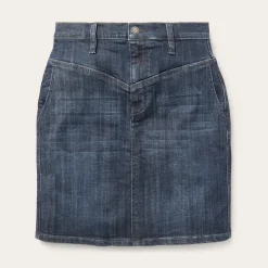 Clearance Stetson Dark Denim 5-Pocket Skirt Blue