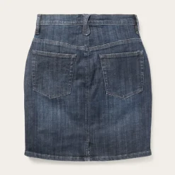 Clearance Stetson Dark Denim 5-Pocket Skirt Blue