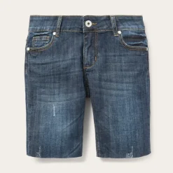 Outlet Stetson Dark Wash Denim Shorts Blue