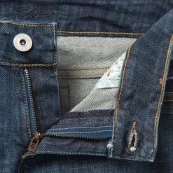 Outlet Stetson Dark Wash Denim Shorts Blue