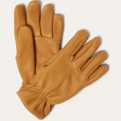 New Stetson Deerskin Roper Glove - Lined Saddle Tan