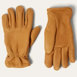 Stetson Deerskin Roper Glove - Lined Saddle Tan
