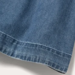 Stetson Denim Button Front Shirt Dress Blue