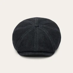 Best Stetson Denim Hatteras Cap Black Denim