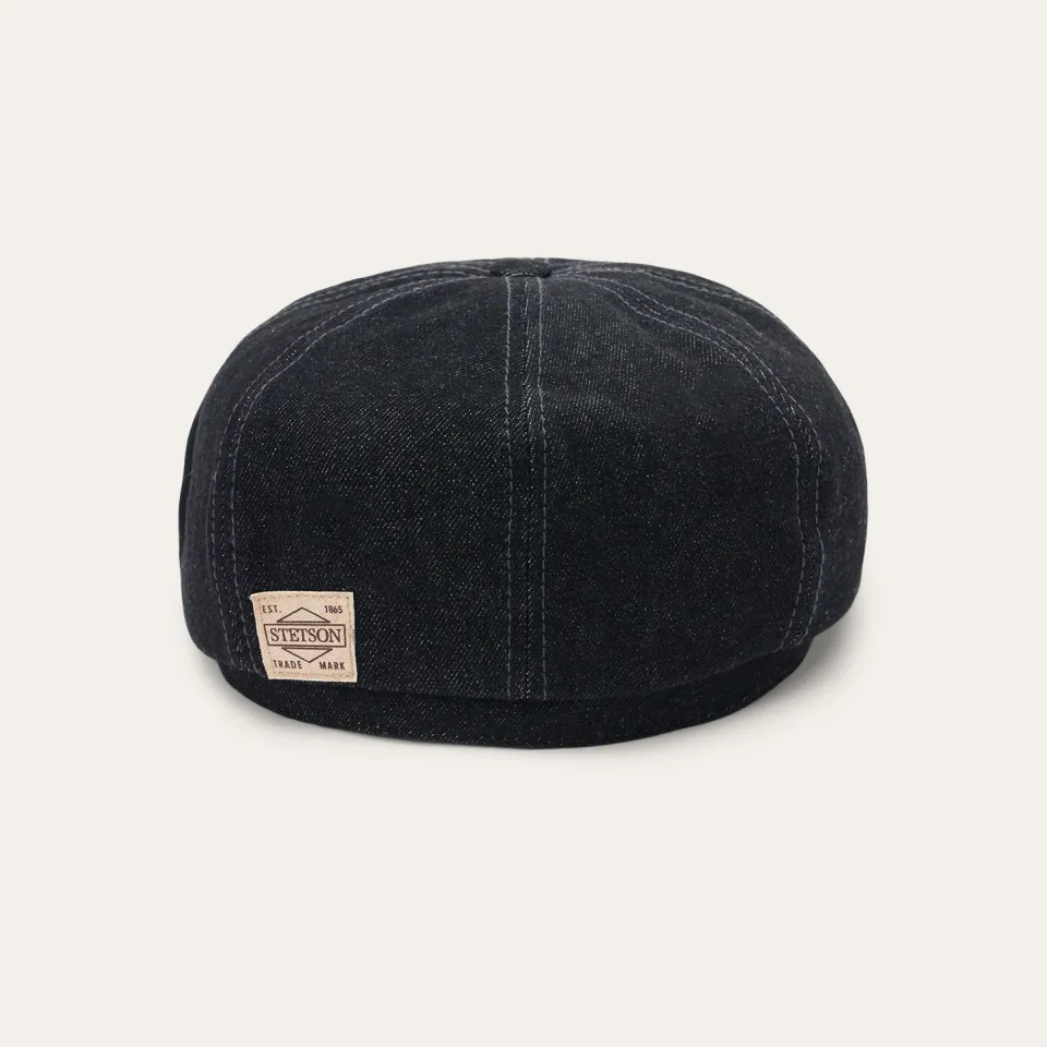 Best Stetson Denim Hatteras Cap Black Denim