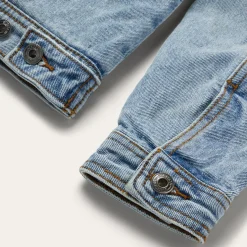 Best Stetson Denim Sherpa Lined Jacket Blue
