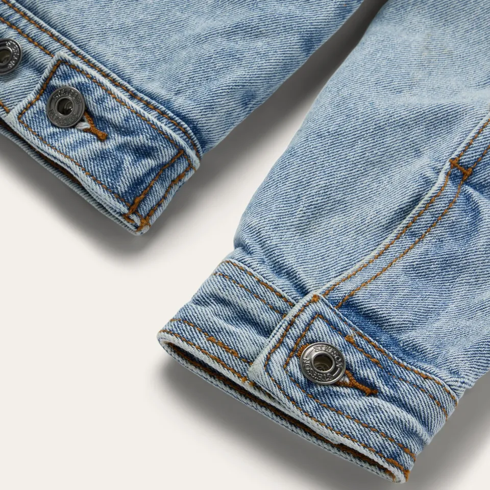 Best Stetson Denim Sherpa Lined Jacket Blue
