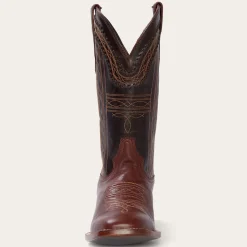 Stetson Denver Goat Hand Stitched Cowboy Boot Brown
