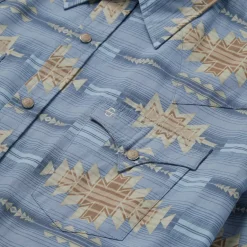 New Stetson Desert Horizon Shirt Blue