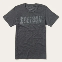 Best Stetson Distressed Graphic Tee Grey