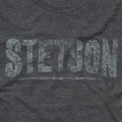 Best Stetson Distressed Graphic Tee Grey