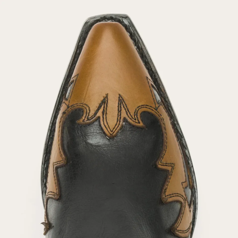 Clearance Stetson Faye Cowgirl Horse Underlay Leather Boot Black