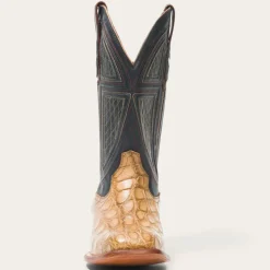 Online Stetson Flaxville Honey Alligator Vamp Blue 13"Shaft Tan
