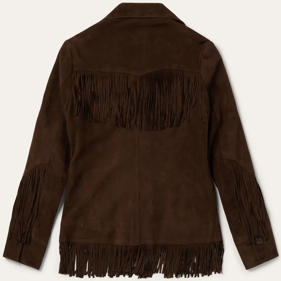 Best Stetson Fringe Suede Jacket Chocolate