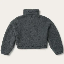 Stetson Fuzzy Teddy Bear Fleece Jacket Grey