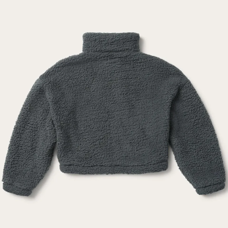 Stetson Fuzzy Teddy Bear Fleece Jacket Grey