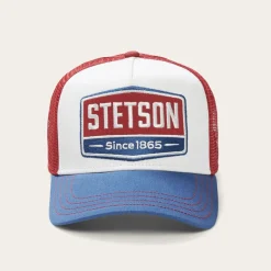 Outlet Stetson Gasoline Trucker Cap Caribbean Blue