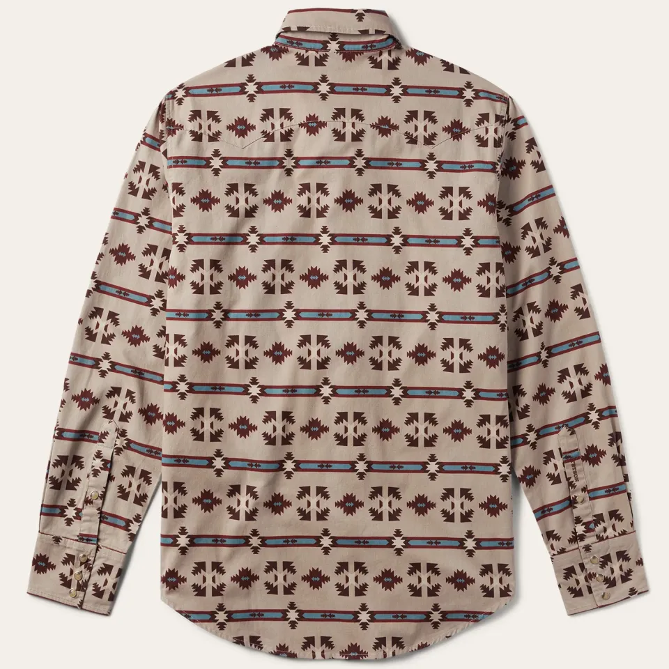 Discount Stetson Gaucho Stripe Shirt Brown
