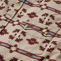 Discount Stetson Gaucho Stripe Shirt Brown