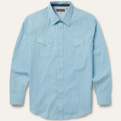 Outlet Stetson Geo Western Shirt Blue