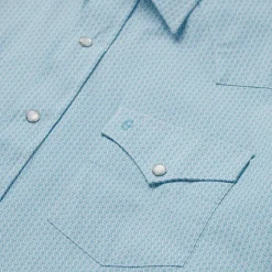 Outlet Stetson Geo Western Shirt Blue