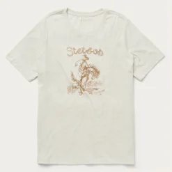 Outlet Stetson Giddy Up Graphic Tee White