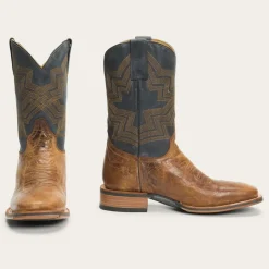 Outlet Stetson Goddard Burnished Blue   Leather Boot Brown