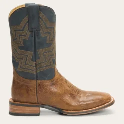 Outlet Stetson Goddard Burnished Blue   Leather Boot Brown