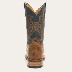 Outlet Stetson Goddard Burnished Blue   Leather Boot Brown