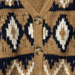 Hot Stetson Gold Aztec Cardigan Yellow