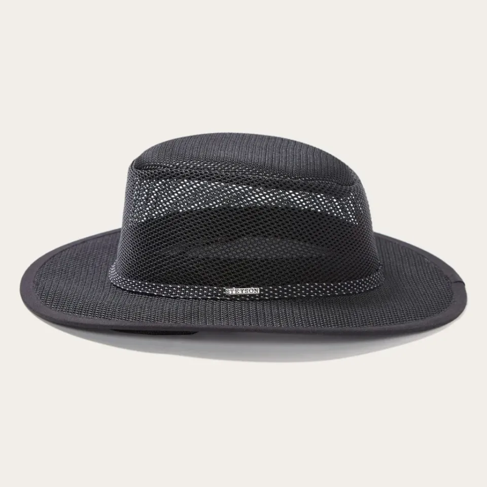 Clearance Stetson Grand Canyon Mesh Safari Hat Black