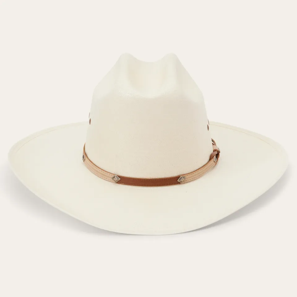 Hot Stetson Grant 10X Straw Cowboy Hat Natural