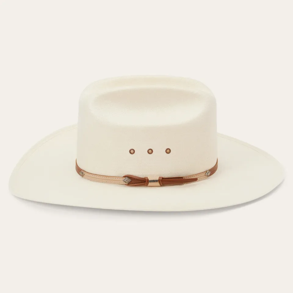 Hot Stetson Grant 10X Straw Cowboy Hat Natural