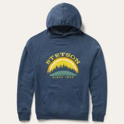 Stetson Great Outdoors Hooded Sweatshirt Blue