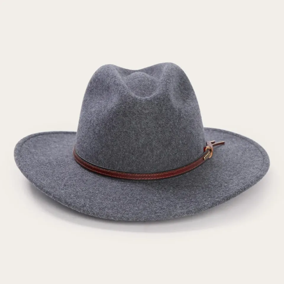 New Stetson Grey Bull Outdoor Hat Grey Mix