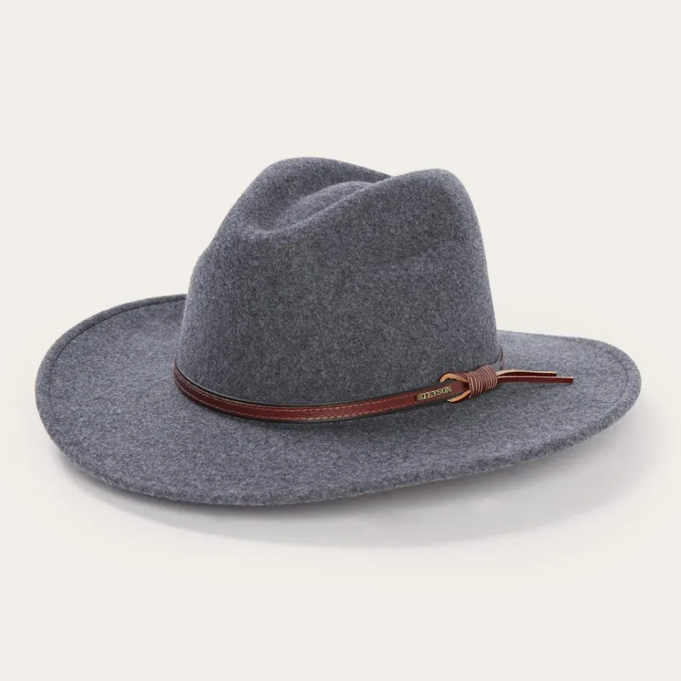 New Stetson Grey Bull Outdoor Hat Grey Mix