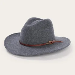 Outlet Stetson Grey Bull Outdoor Hat Grey Mix