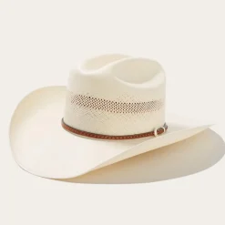 Hot Stetson Griffin 100X Straw Cowboy Hat Natural