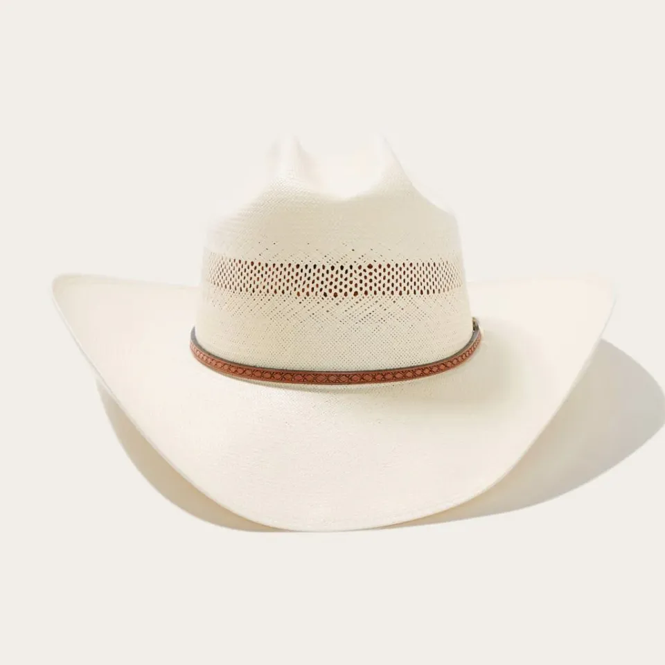 Sale Stetson Griffin 100X Straw Cowboy Hat Natural