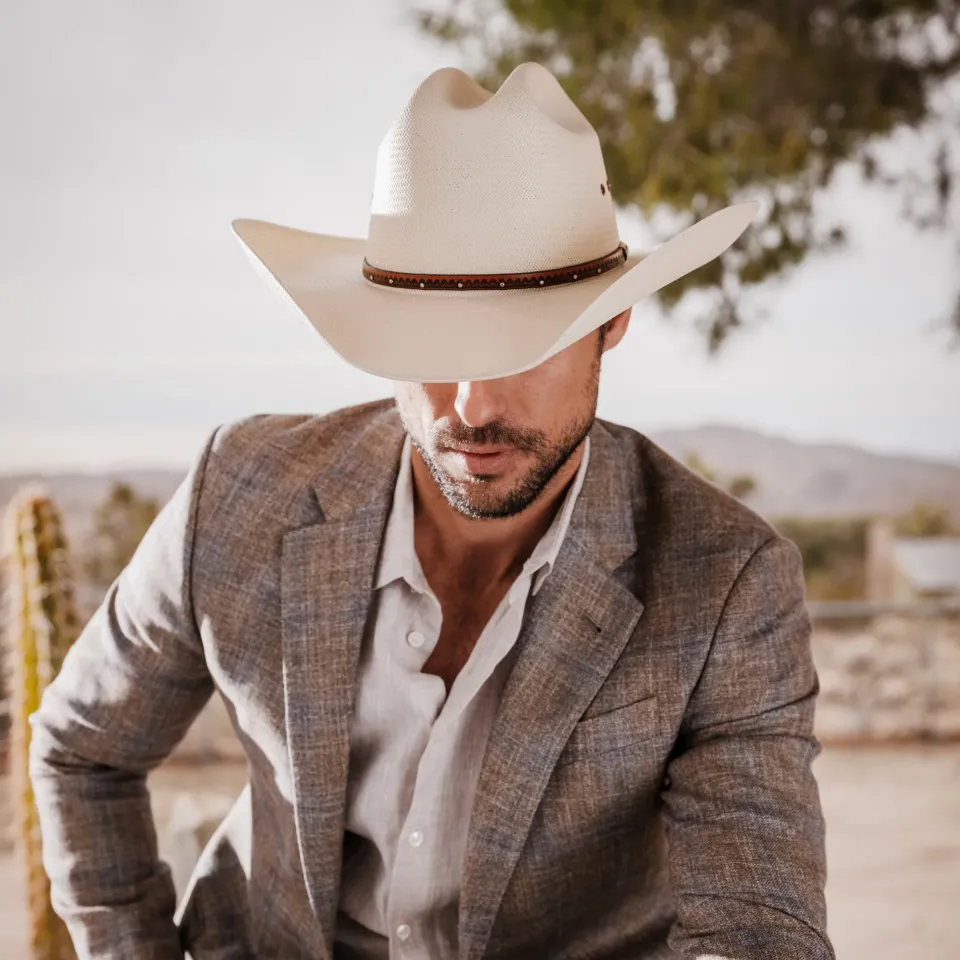 Stetson Haywood 10X Straw Cowboy Hat Natural