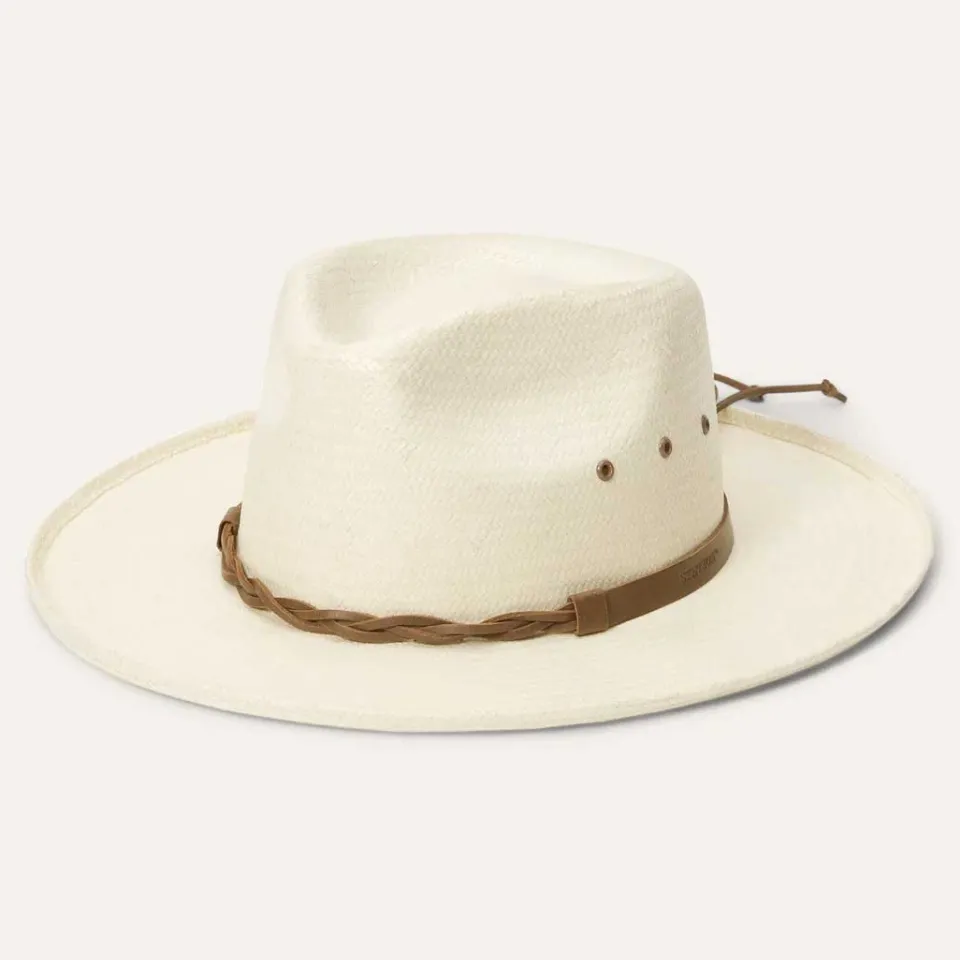 Best Stetson Helena Straw Fedora Natural