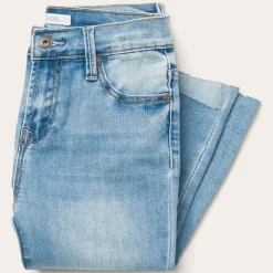 Outlet Stetson High Waist Flare Crop Jean Blue