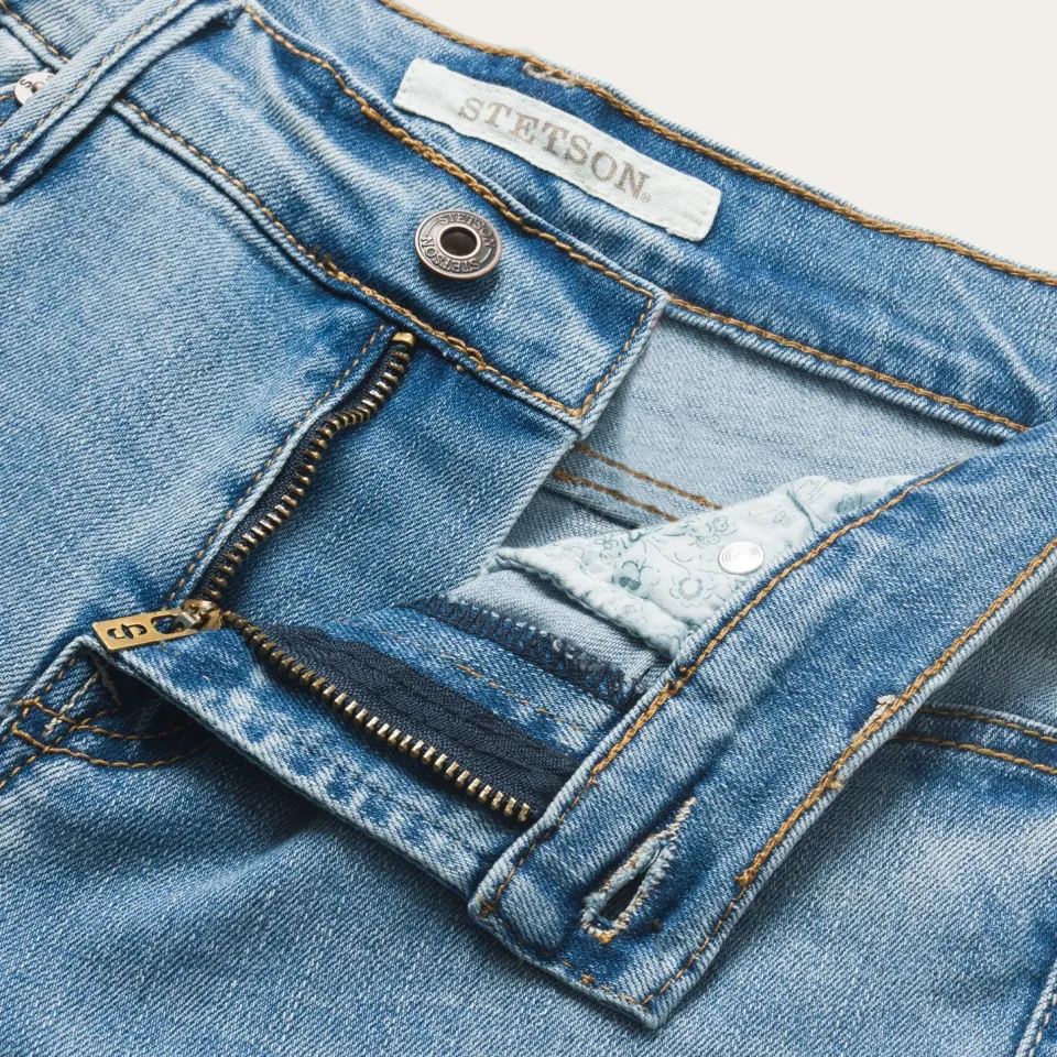 Outlet Stetson High Waist Flare Crop Jean Blue