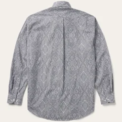 Stetson Highland Paisley Button-Front Shirt Grey