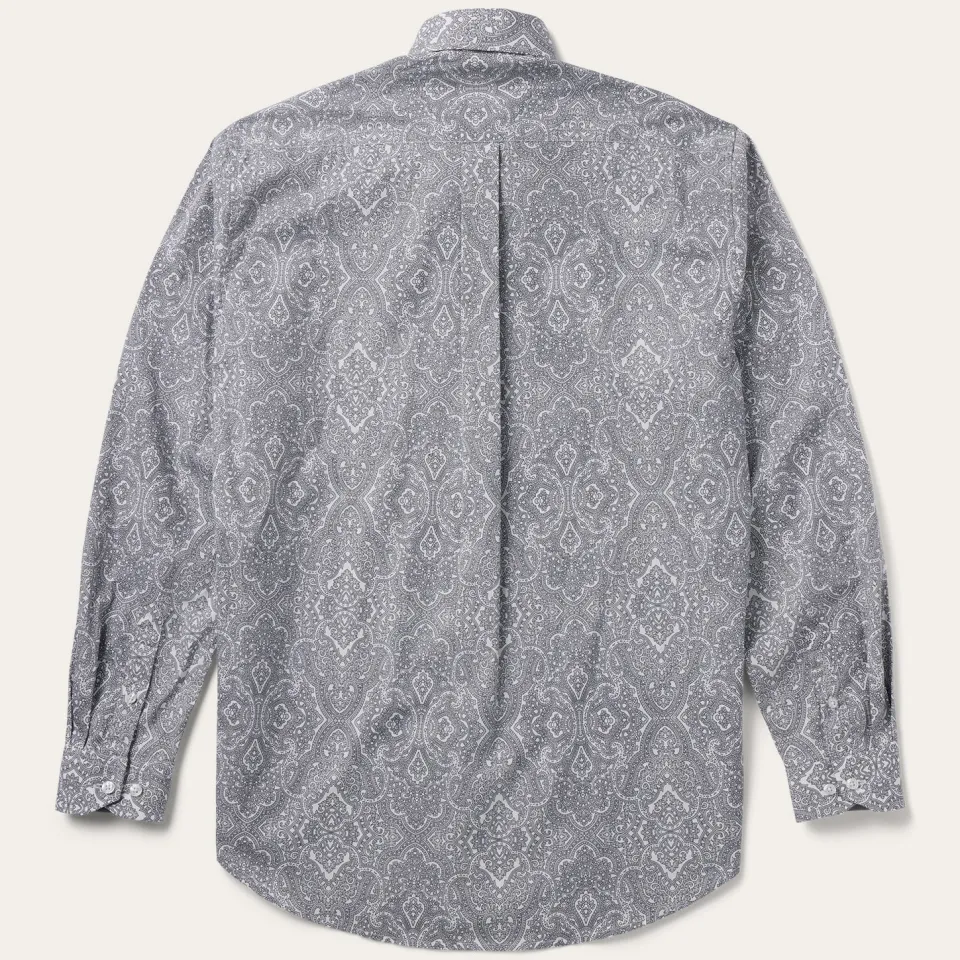 Stetson Highland Paisley Button-Front Shirt Grey