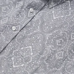 Stetson Highland Paisley Button-Front Shirt Grey
