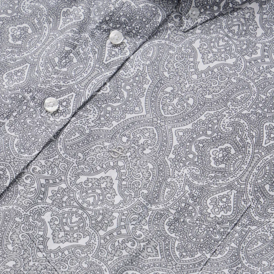Stetson Highland Paisley Button-Front Shirt Grey
