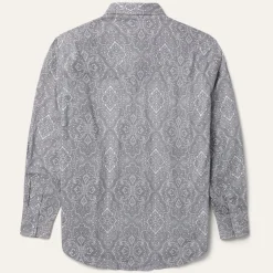 Online Stetson Highland Paisley Snap-Front Shirt Grey
