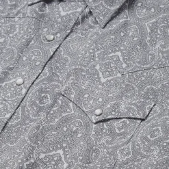 Online Stetson Highland Paisley Snap-Front Shirt Grey