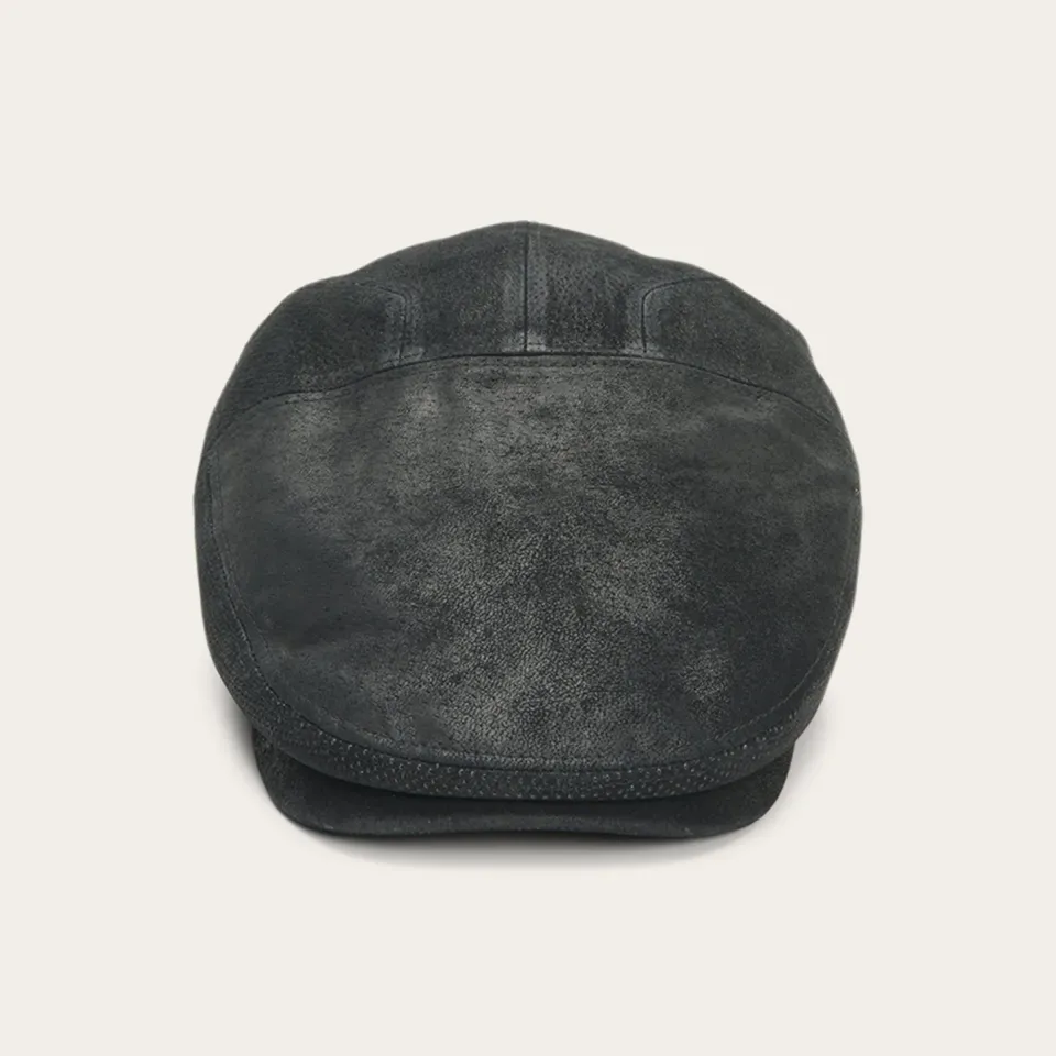 Outlet Stetson Hood Weathered Leather Ivy Cap Black